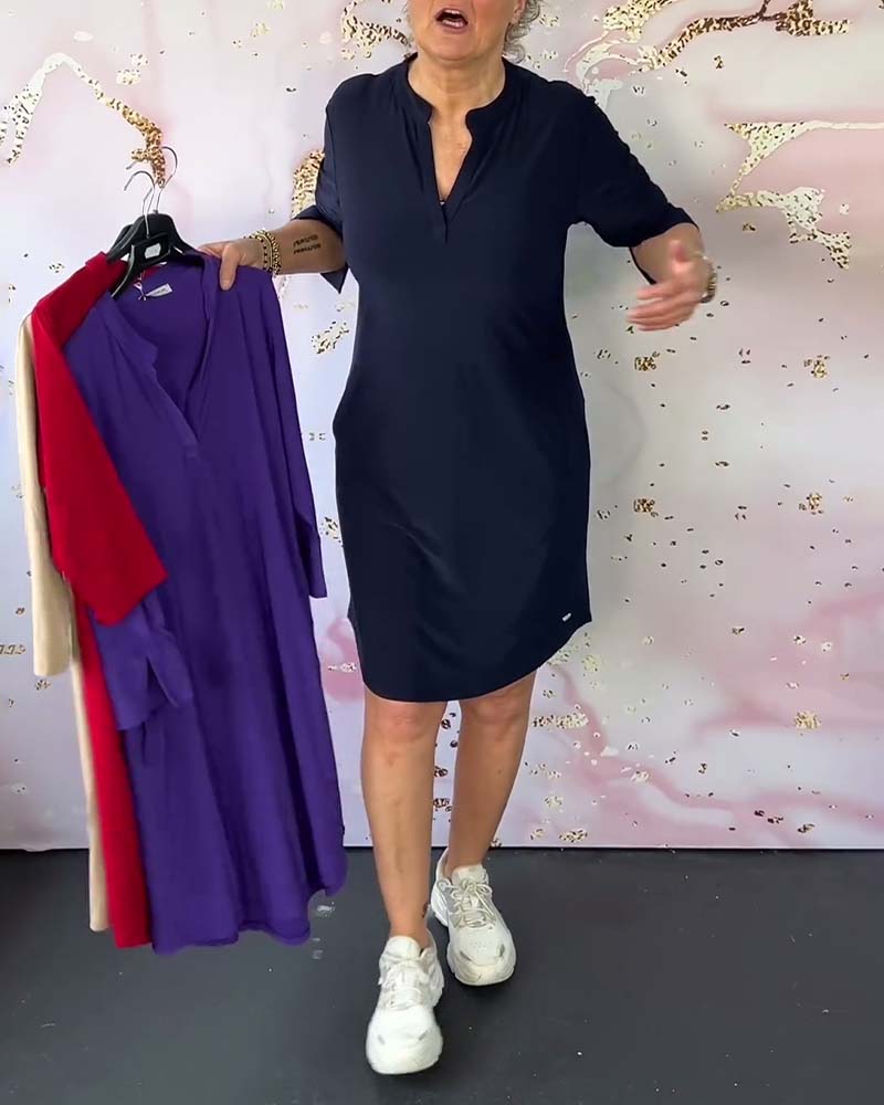 Noor | Comfortable Elegant Dress with V-Neck