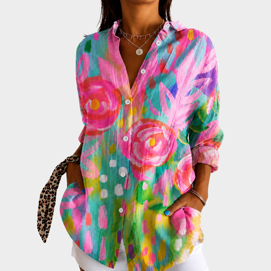 Sharon | Painted Garden Breeze Blouse