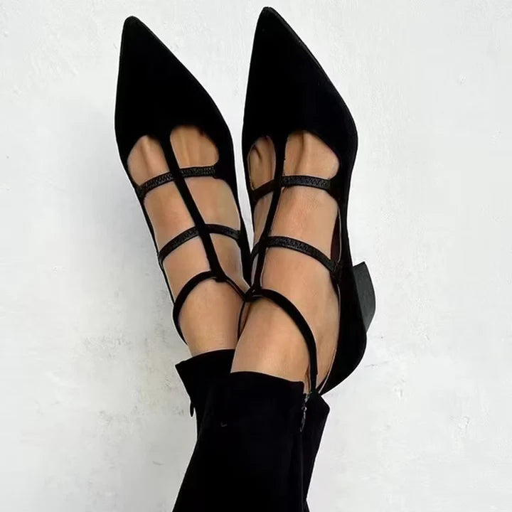 Bridget High Heels with Leopard Strap