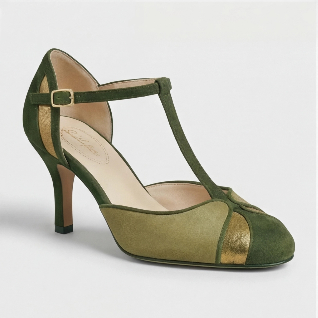 Coralise | Sophisticated T-Strap Heels