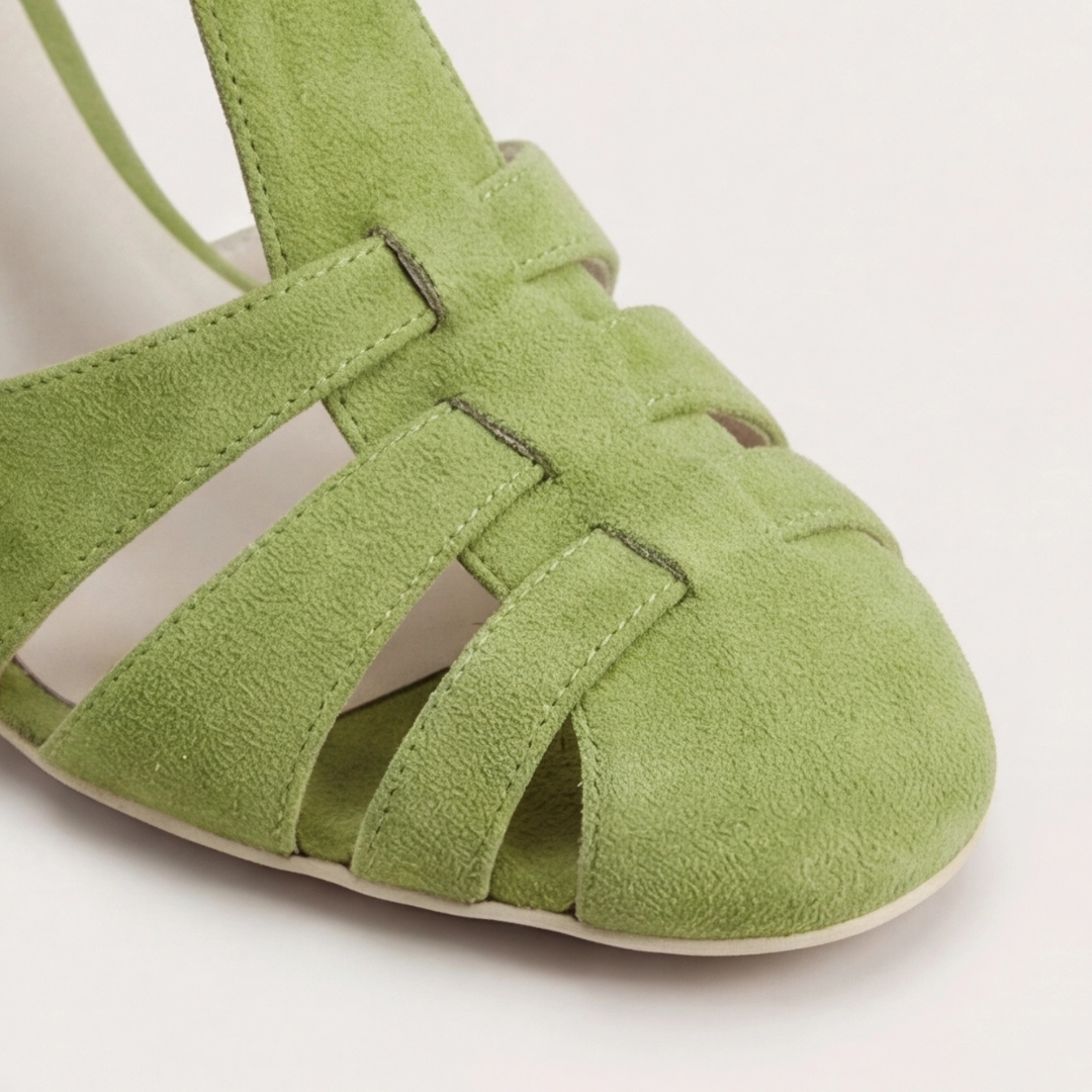 Rebecca | Classic Closed Toe Strap Heels