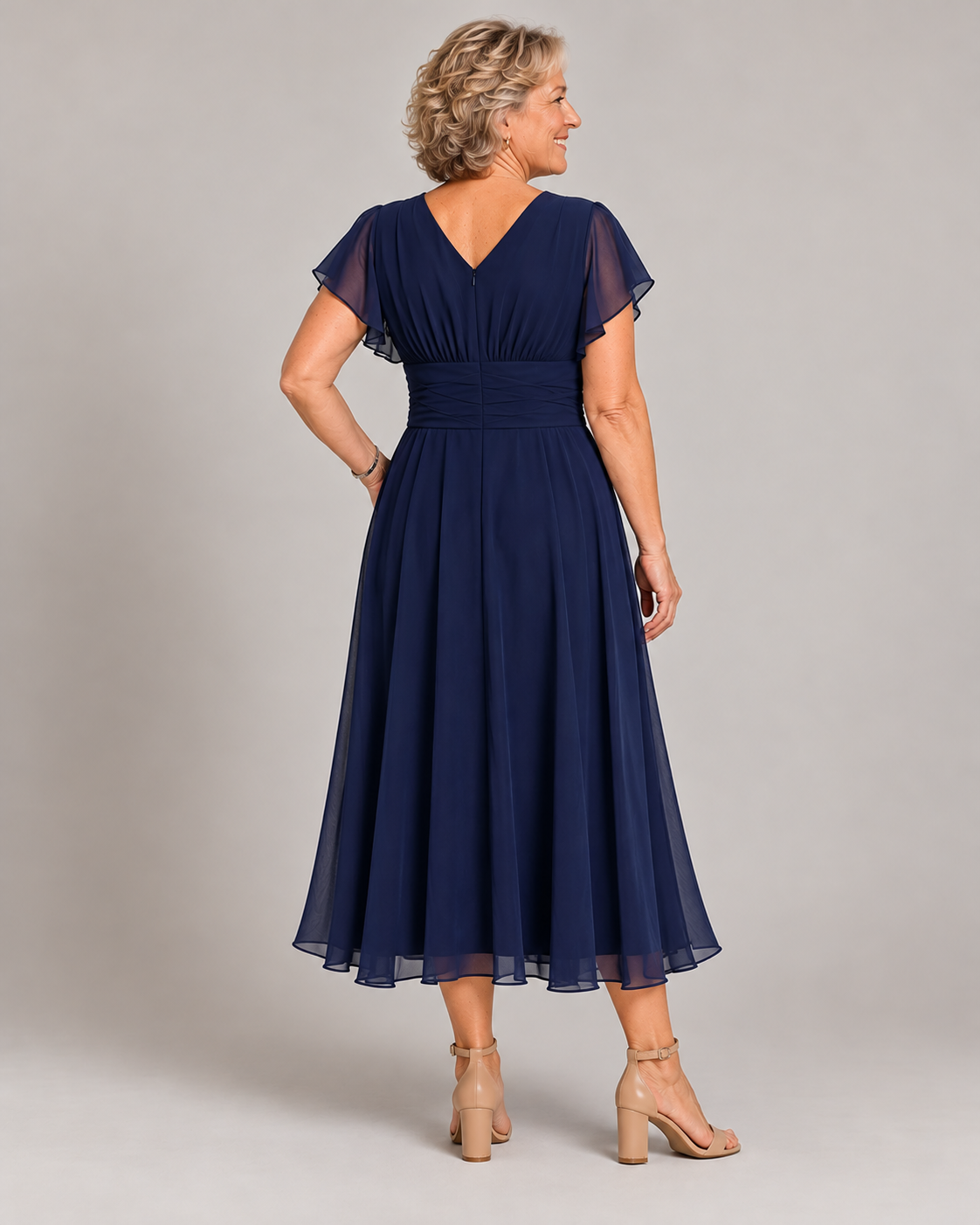 Bindi | V-Neck A-Line Dress