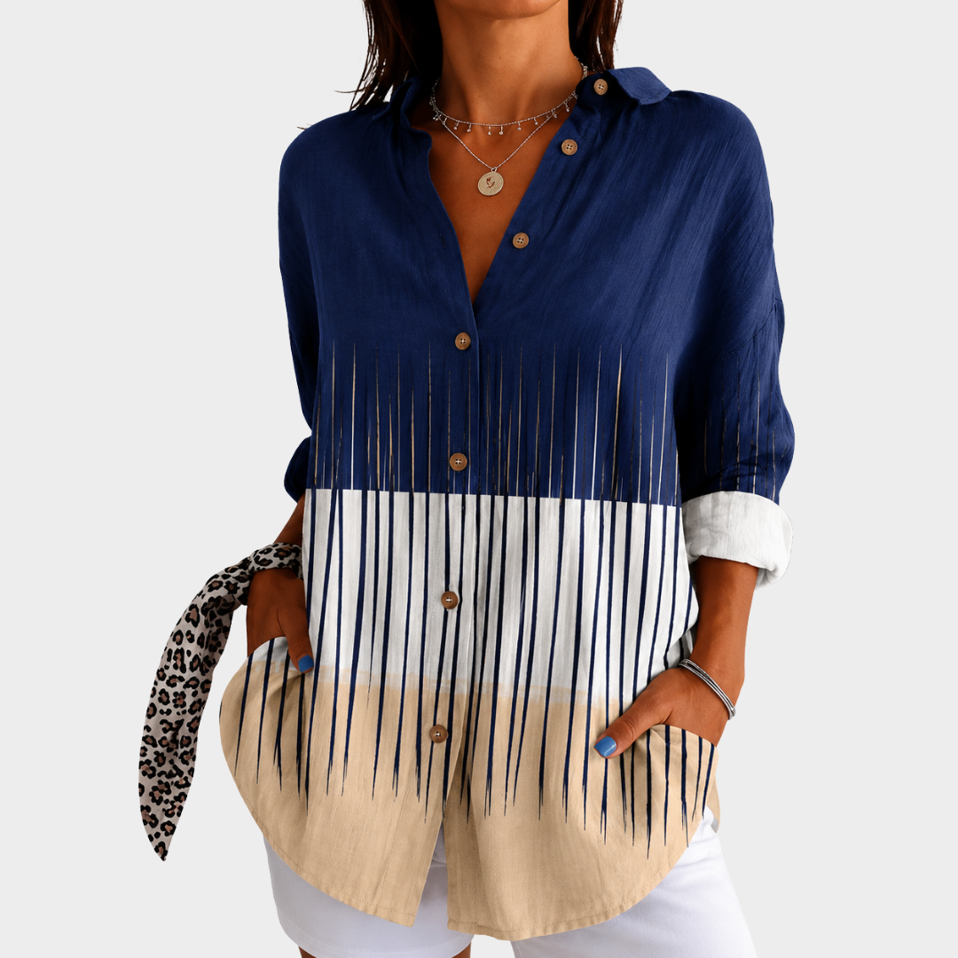 Jacinta | Harbour Breeze Statement Blouse