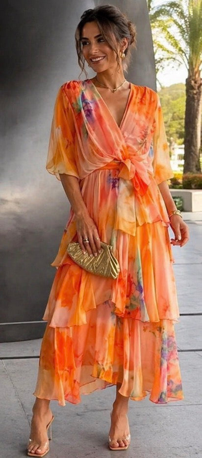 Ivy & Grace™ | Layered Floral Sun Dress