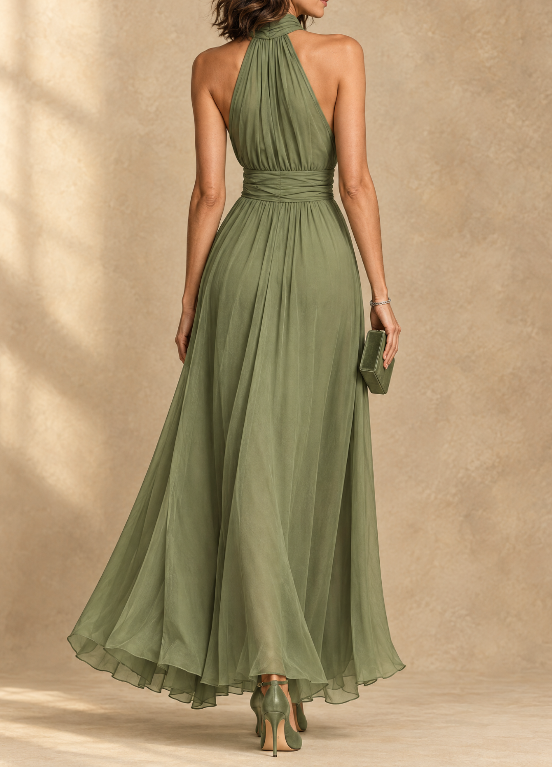 Paula | Halter Neck Maxi Dress