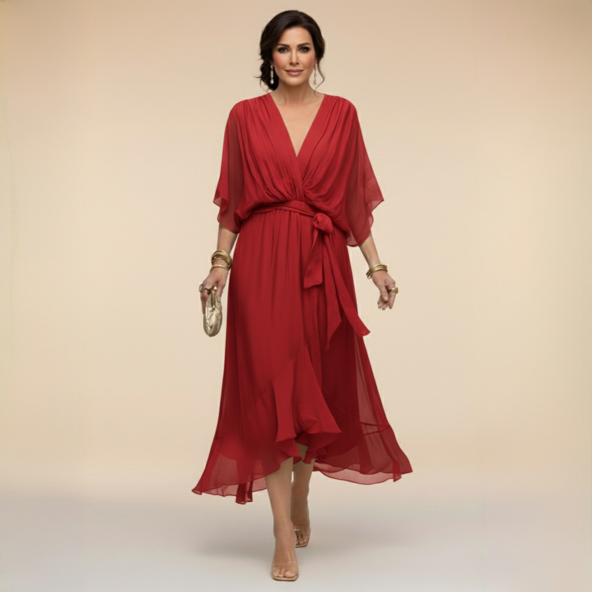 Abigail | Stylish V-Neck Dress