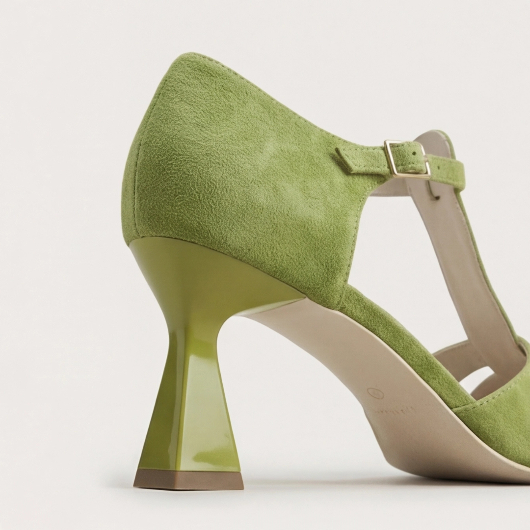 Rebecca | Classic Closed Toe Strap Heels