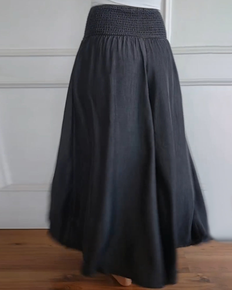 Mira trousers with high elastic waistband
