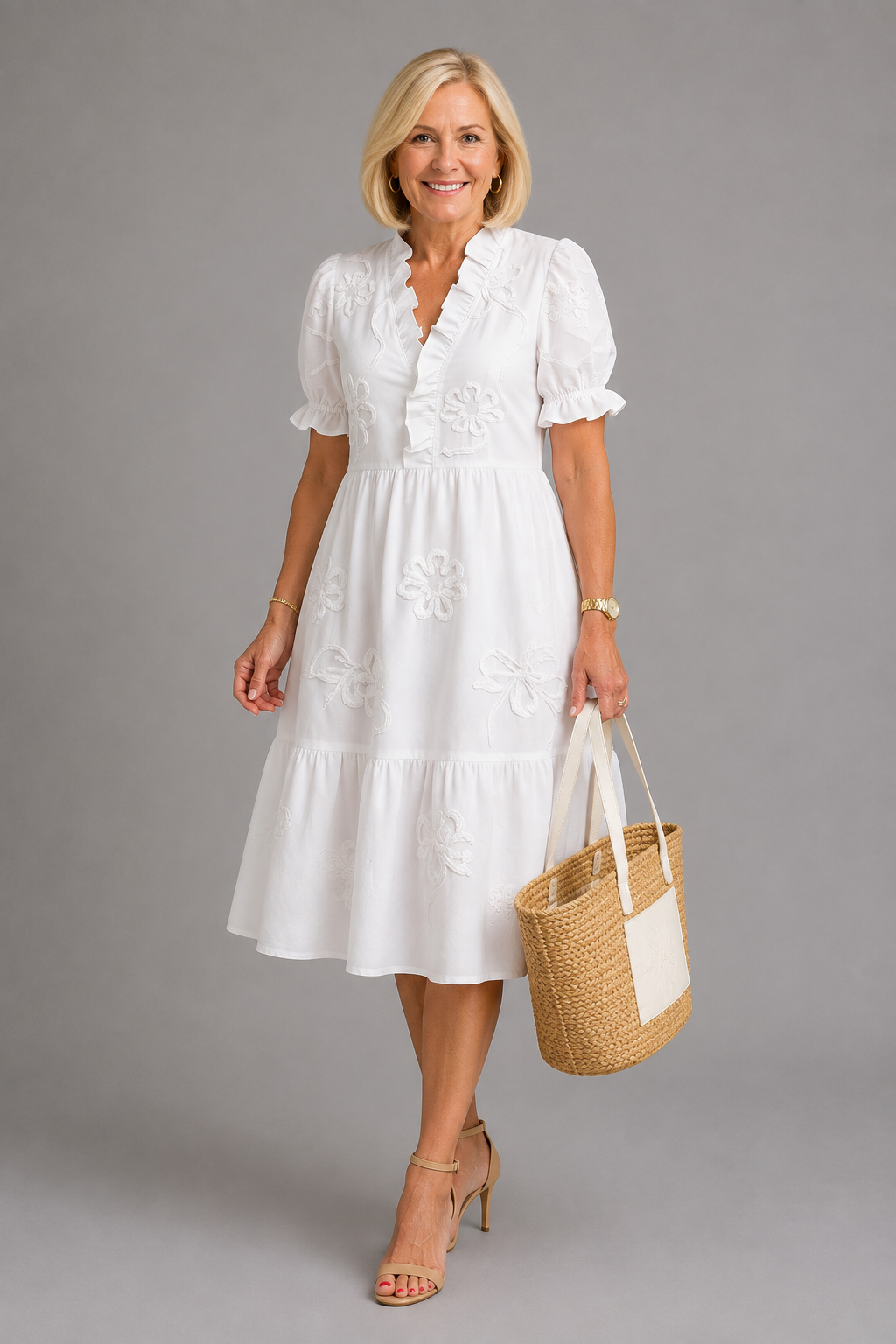 Blossom White Dress