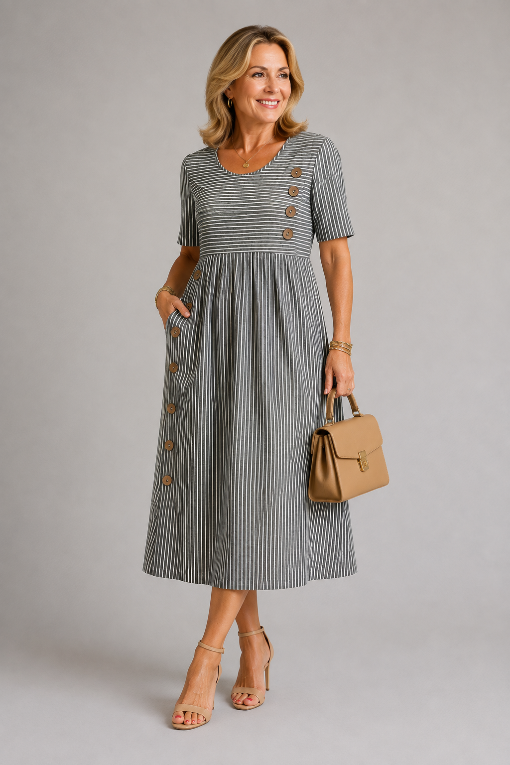 Sofia Striped Dress