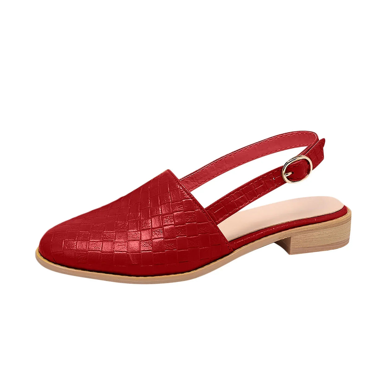 Lily | Woven Slingback Loafers