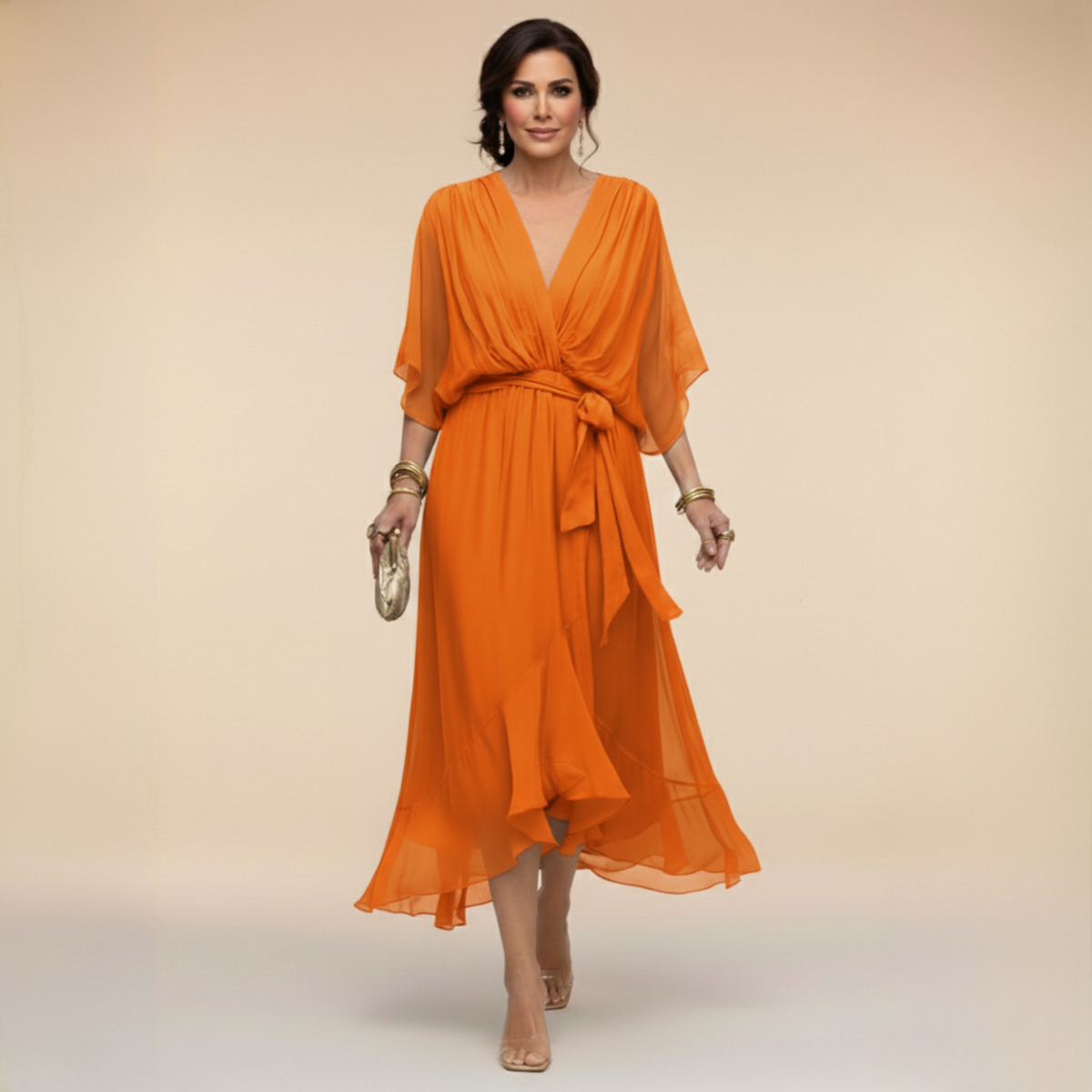 Abigail | Stylish V-Neck Dress