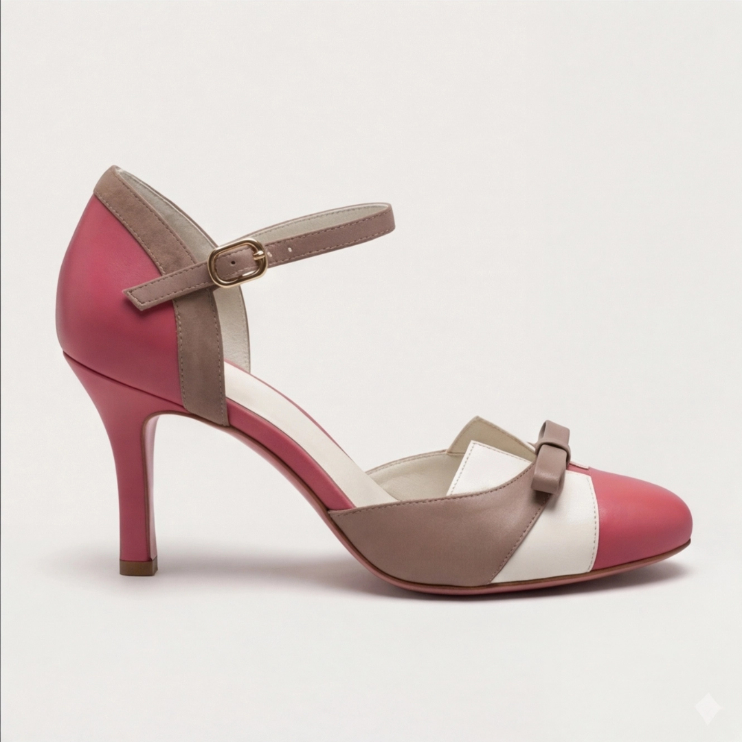 Alana | Comfortable Colour Block Heels