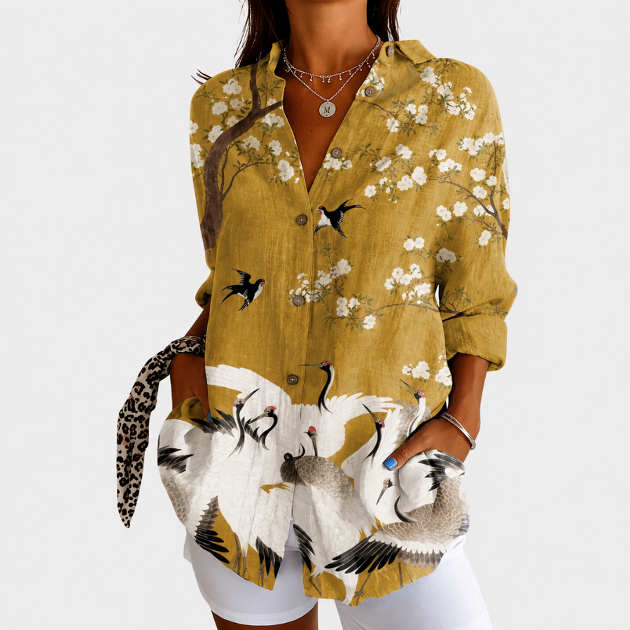 Shirley | Lightweight and Colourful Blouse with Print