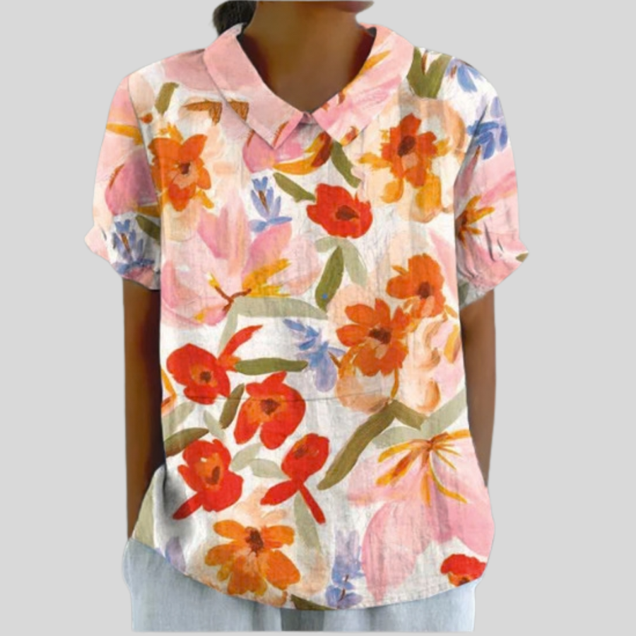 Elegant Top with Floral Print