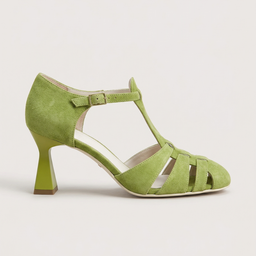 Rebecca | Classic Closed Toe Strap Heels