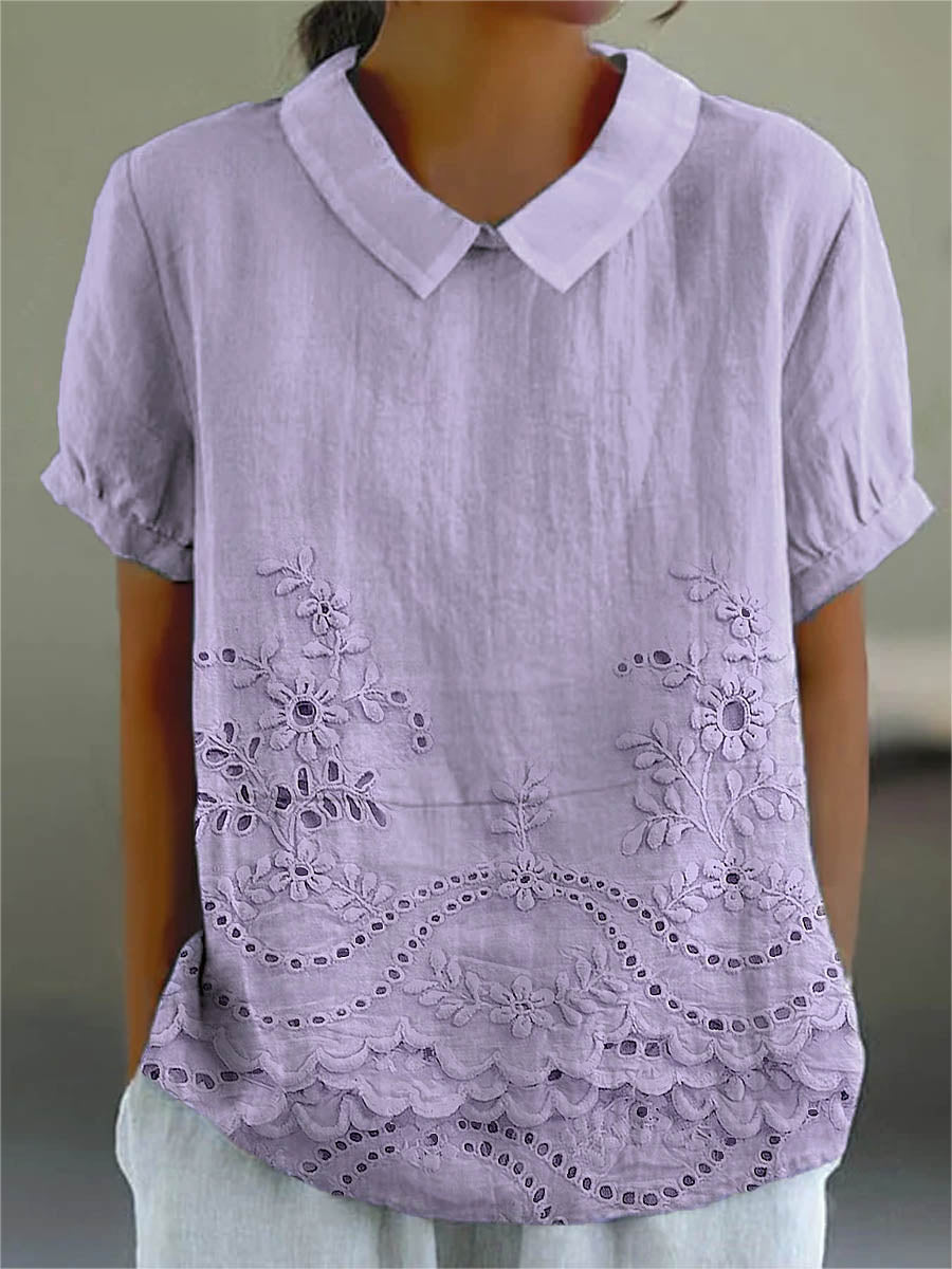 Bea | Embroidered Floral Blouse
