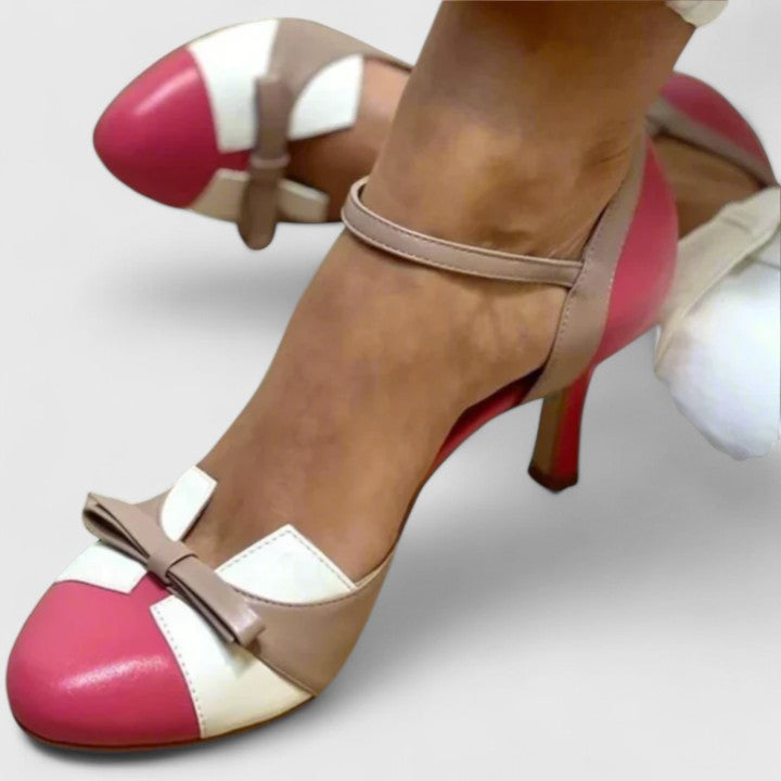 Alana | Comfortable Colour Block Heels
