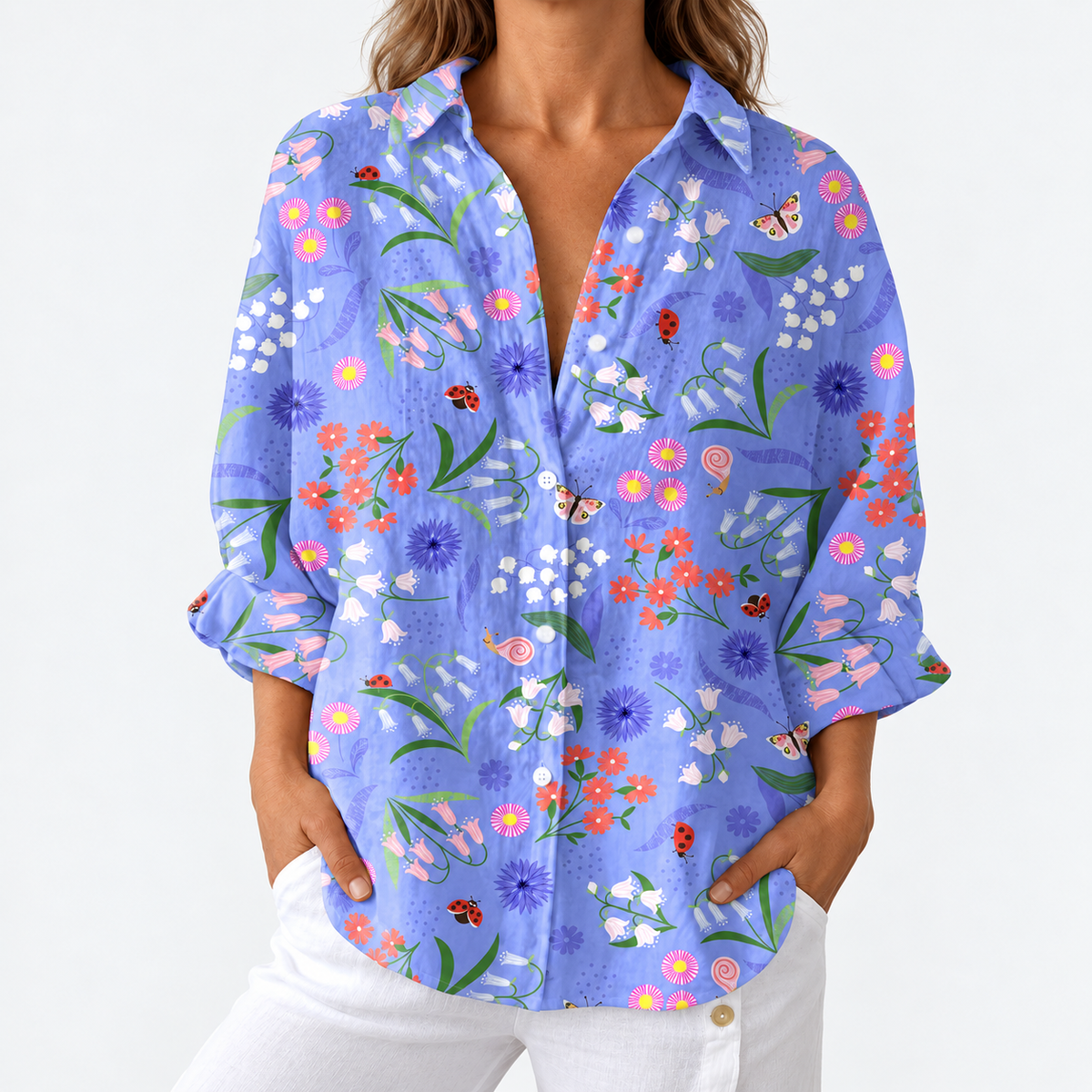 Bluebell | Ladybird Meadow Blouse