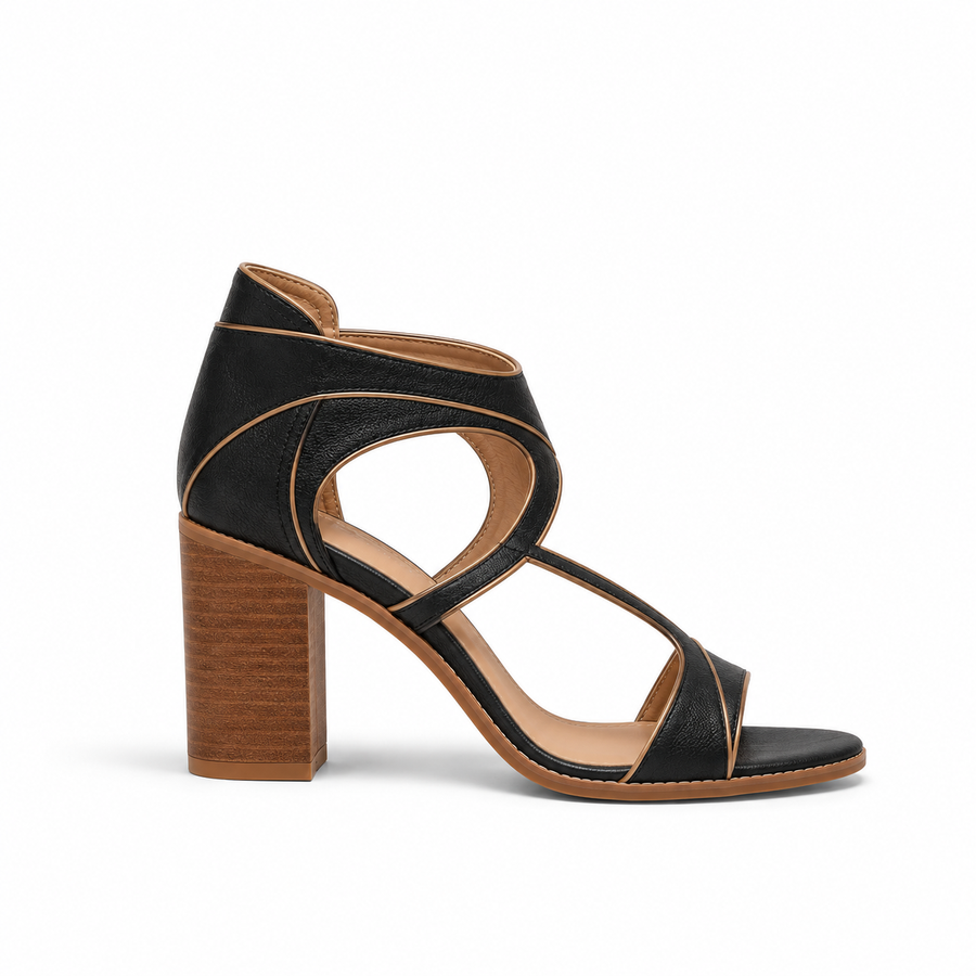 Willow | Crossed Strap Heeled Sandals