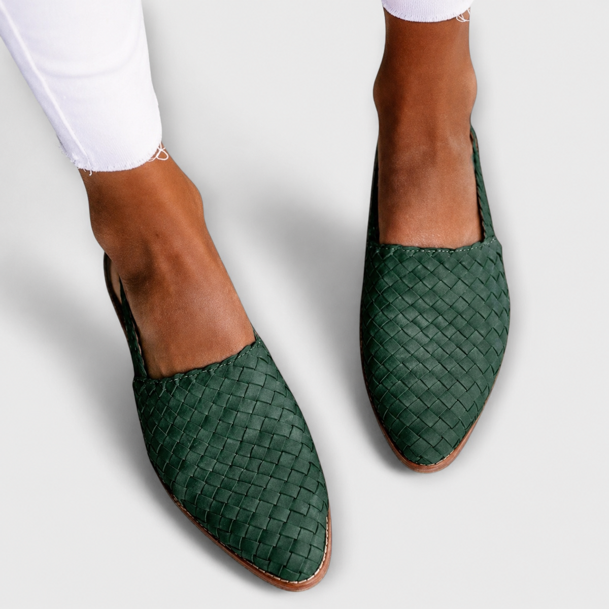 Simone | Woven Back Strap Loafers