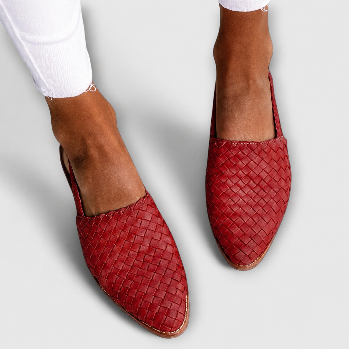 Simone | Woven Back Strap Loafers