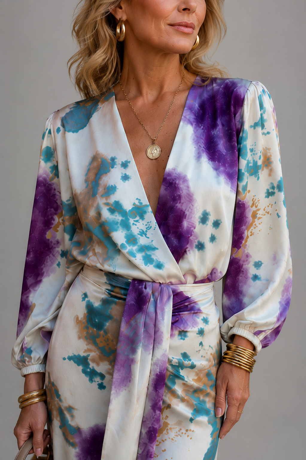 Cisca Purple Dress