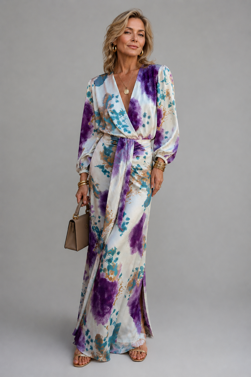 Cisca Purple Dress