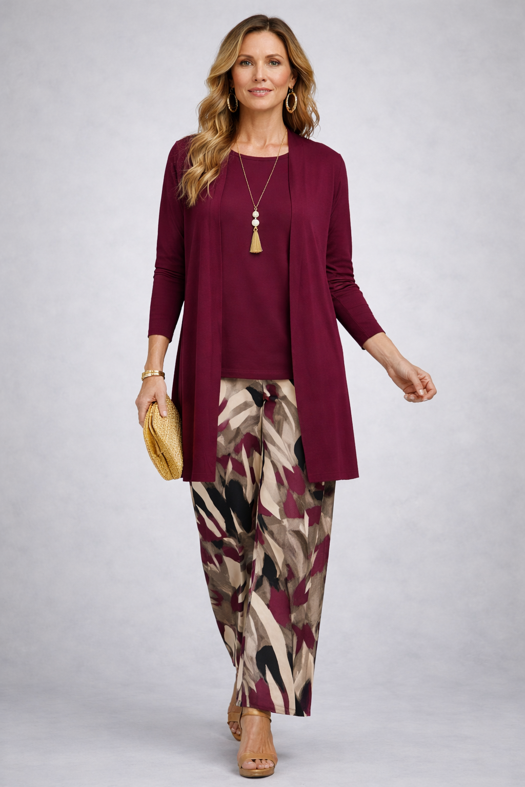 Three-Piece Set · Bordeaux