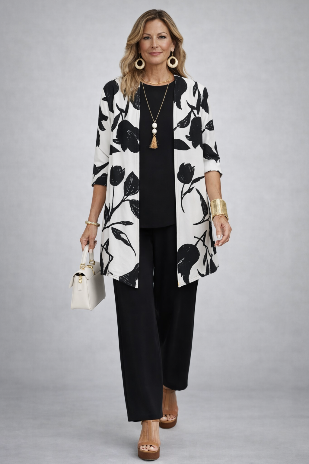Three-Piece Set · Black and White