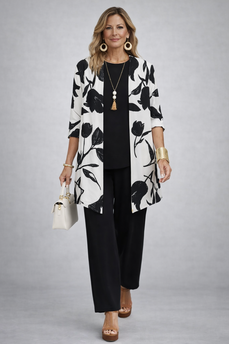 Three-Piece Set · Black and White