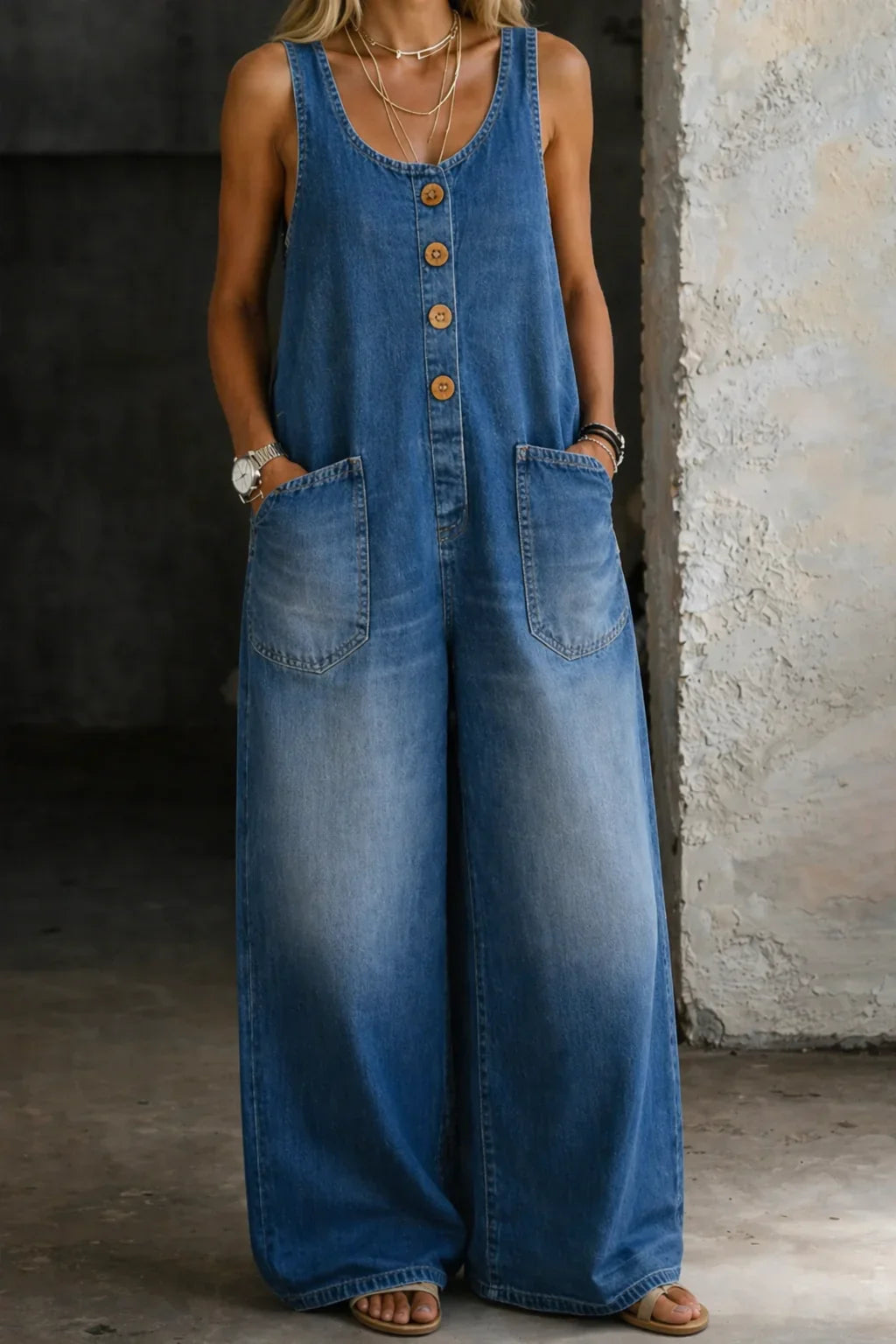 Ariana Loose-Fit and Comfortable Jumpsuit