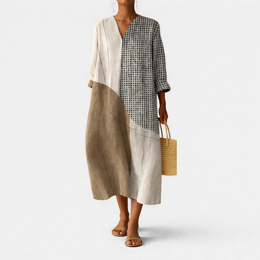 Emma™ | Elegant Striped Dress