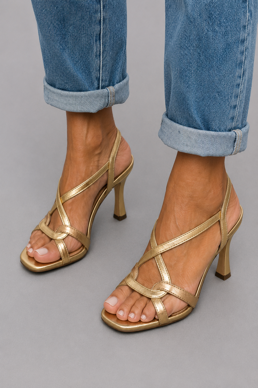 Soleil | Golden Sandals, Summer Charm