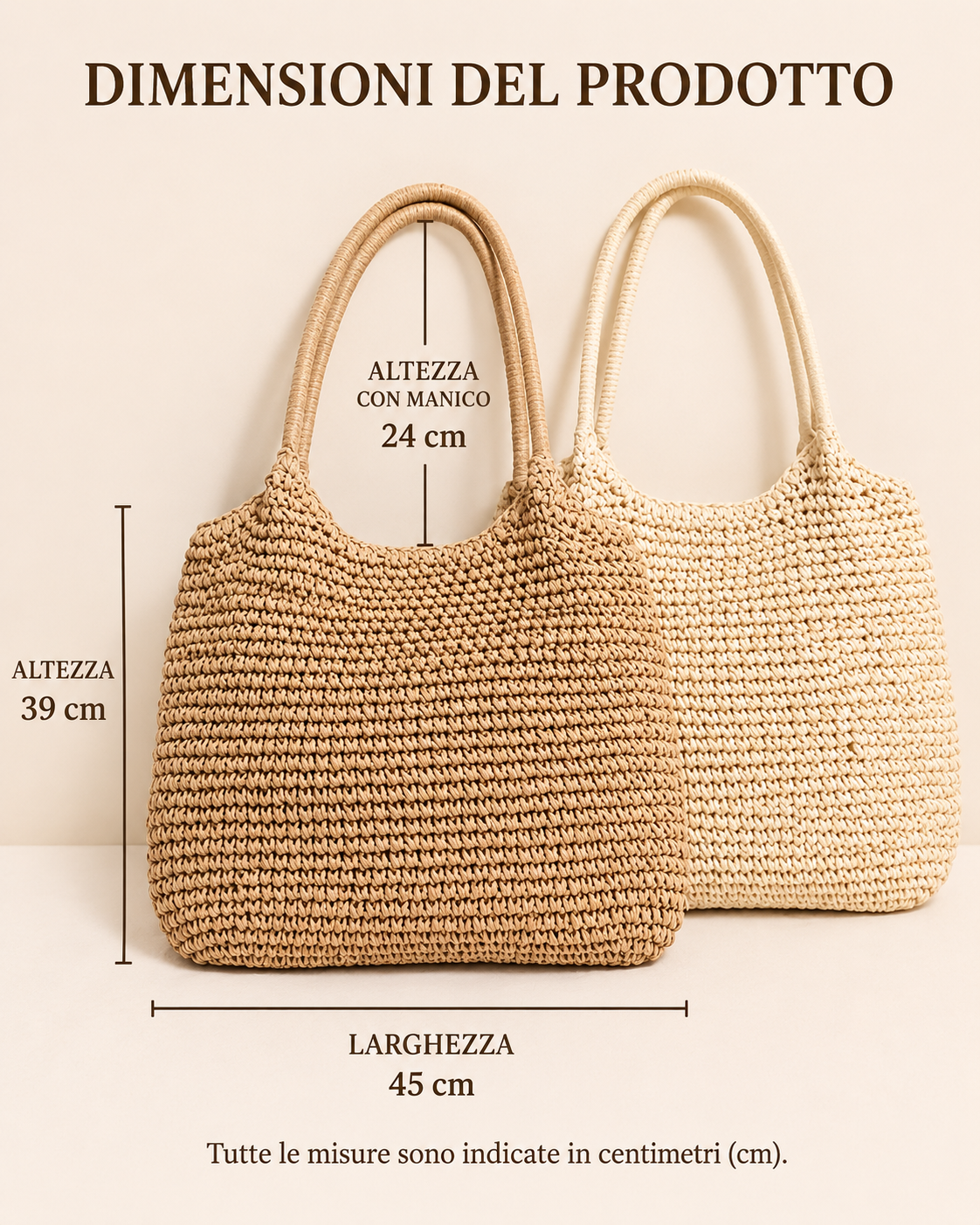 Manuela | Woven Straw Crossbody Bag - Light Natural