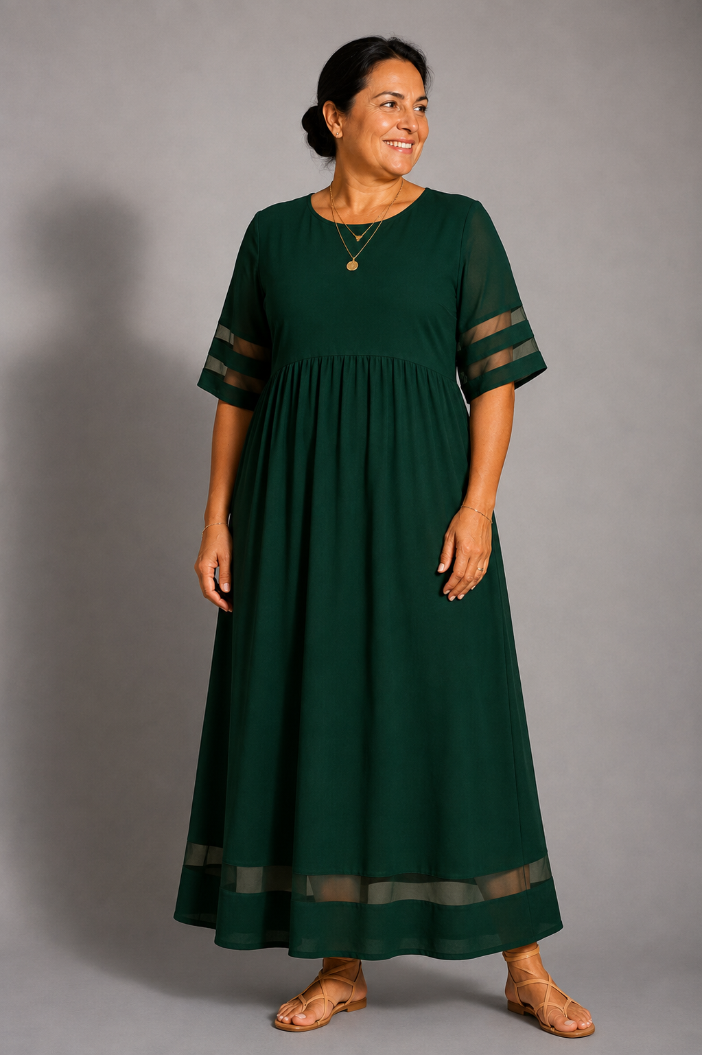 Aubrey | Flattering Tummy-Smoothing Midi Dress