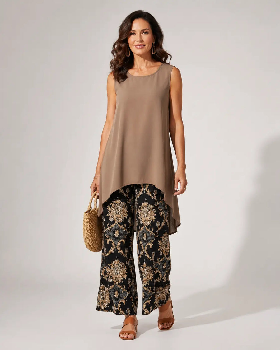 Transit™ | Boho Tunic and Wide Leg Trouser Set