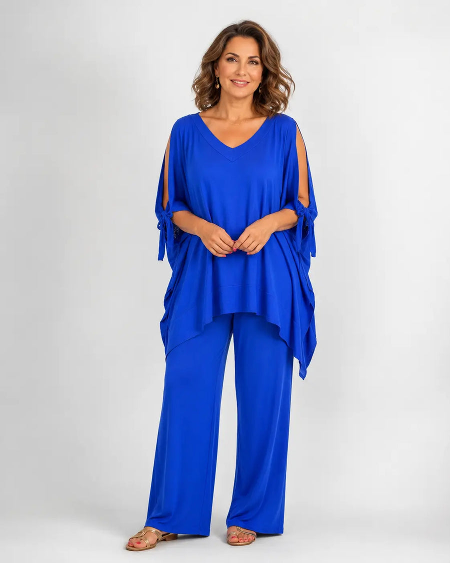 Ursula™ | Open Shoulder Tunic and Trousers Set