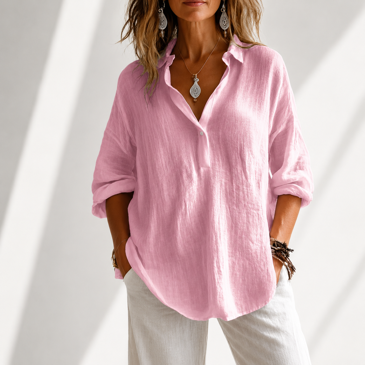 Maren Relaxed Button Blouse