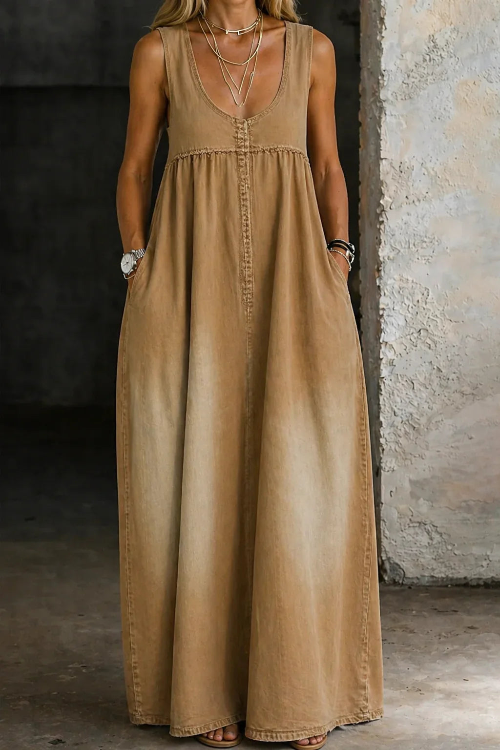 Susana Wide and Comfortable Design Jumpsuit