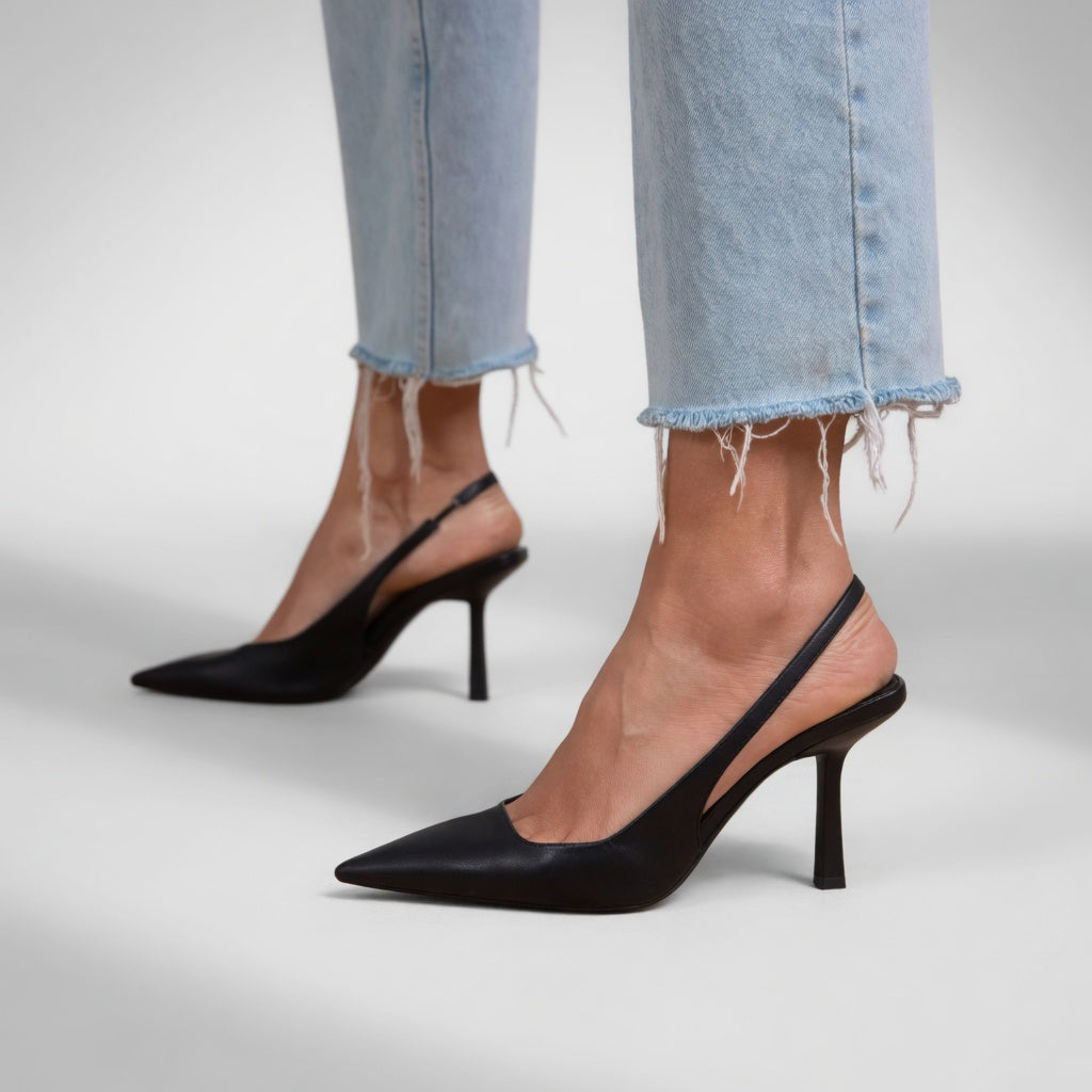 Élizabeth — Slingback stiletto heels with Parisian elegance