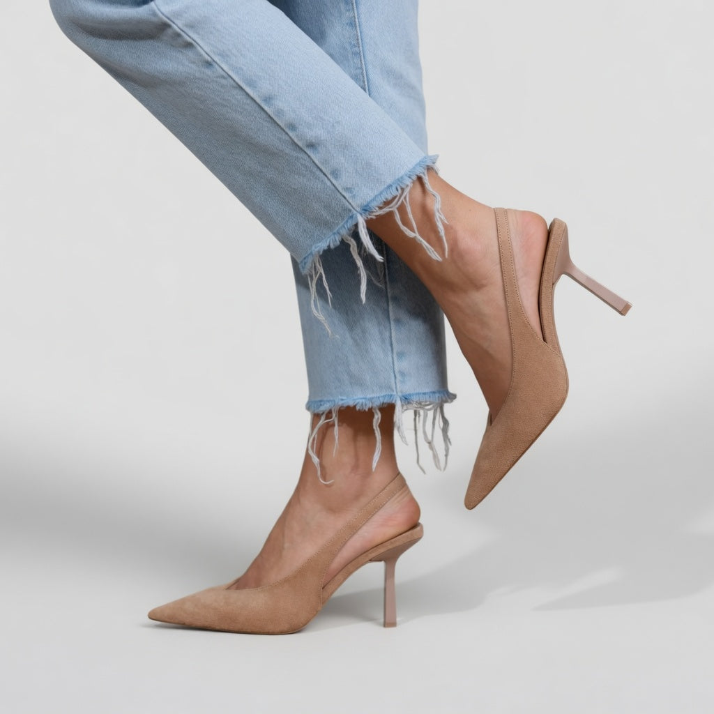 Élizabeth — Slingback stiletto heels with Parisian elegance