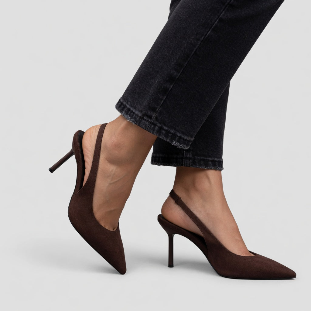 Élizabeth — Slingback stiletto heels with Parisian elegance