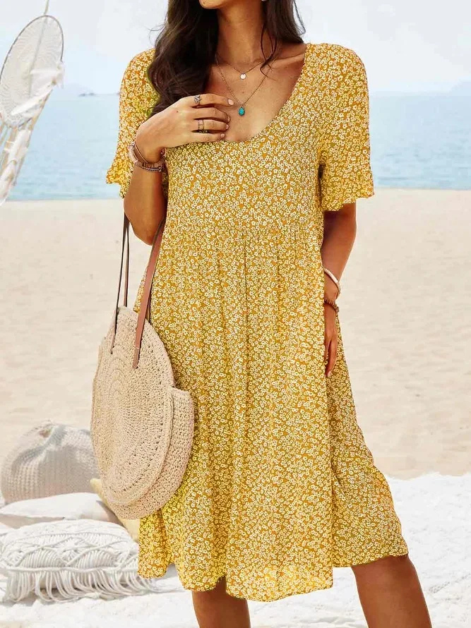 Daisy | Women's Ditsy Floral Flutter Sleeve Mini Dress