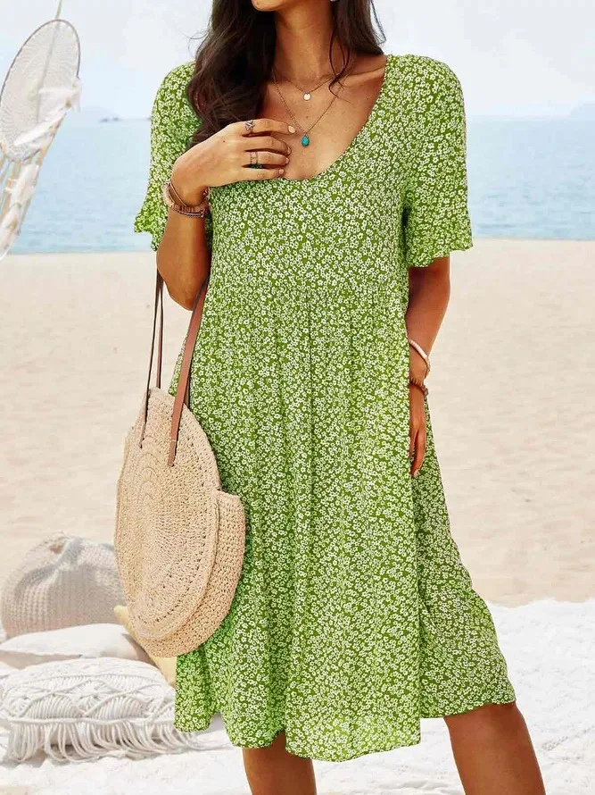 Daisy | Women's Ditsy Floral Flutter Sleeve Mini Dress