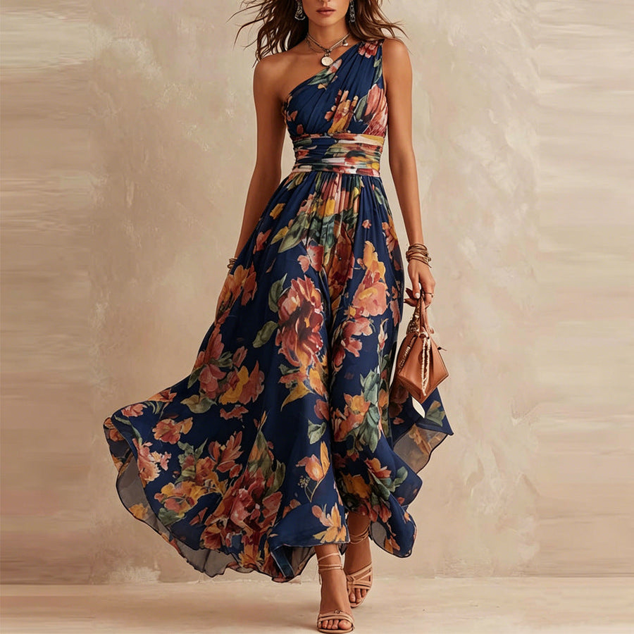 Aurora | Asymmetrical Floral Dress