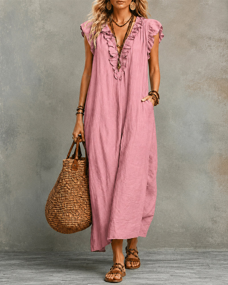 V-Neck Maxi Dress