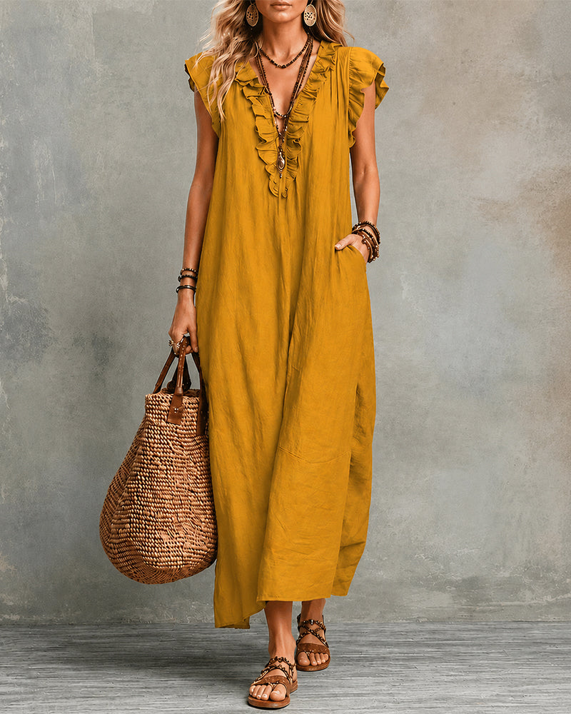 V-Neck Maxi Dress