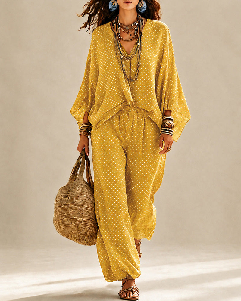 Boho Wide-Leg Set