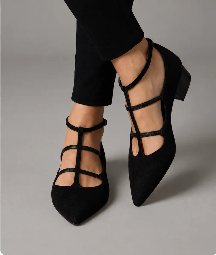 Bridget High Heels with Leopard Strap